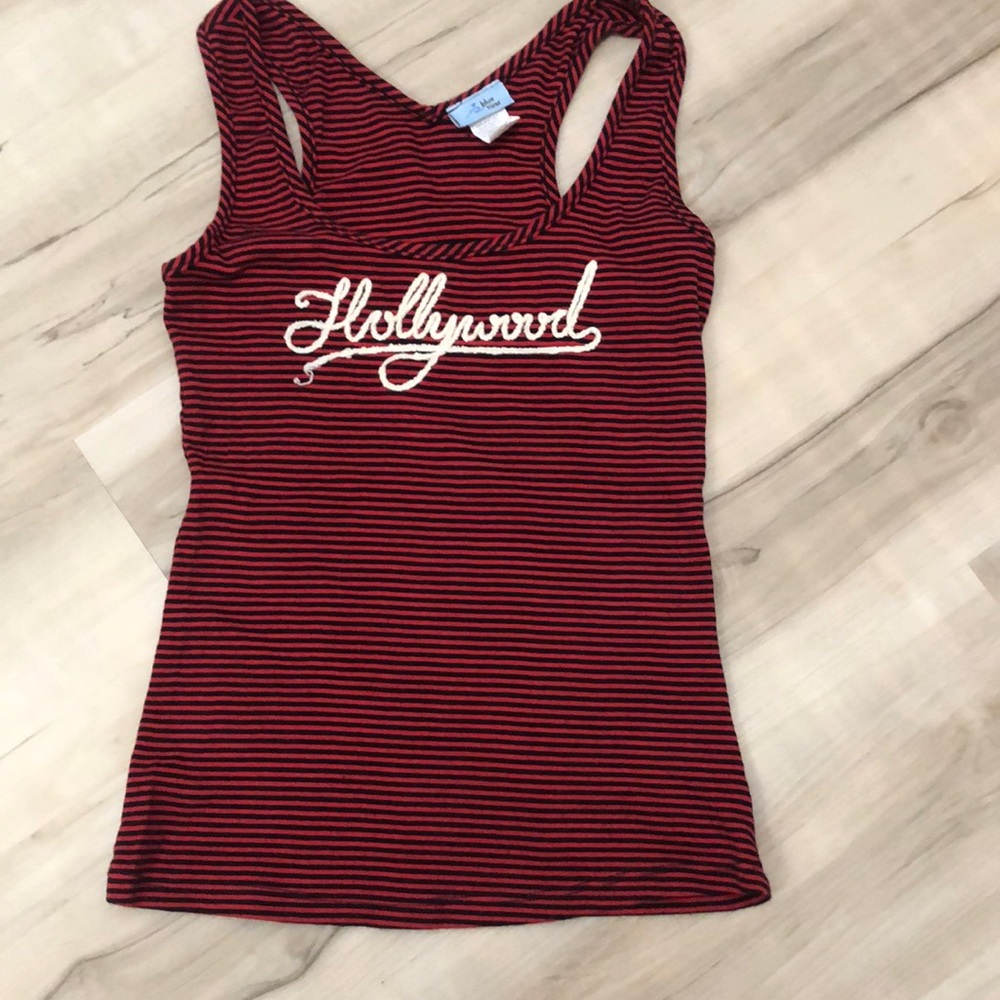 Embroidery Hollywood stoped Tank Top
